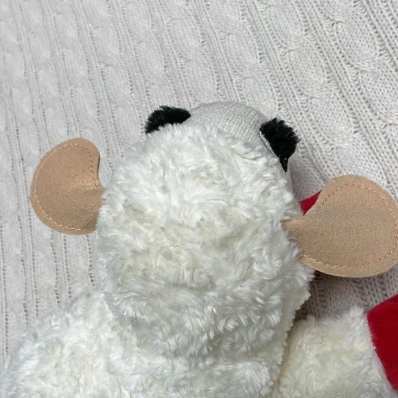 Lamb Chop Dog Medium Stuffed Toy Plush Aurora World cream red tan black 2012 - Picture 10 of 11